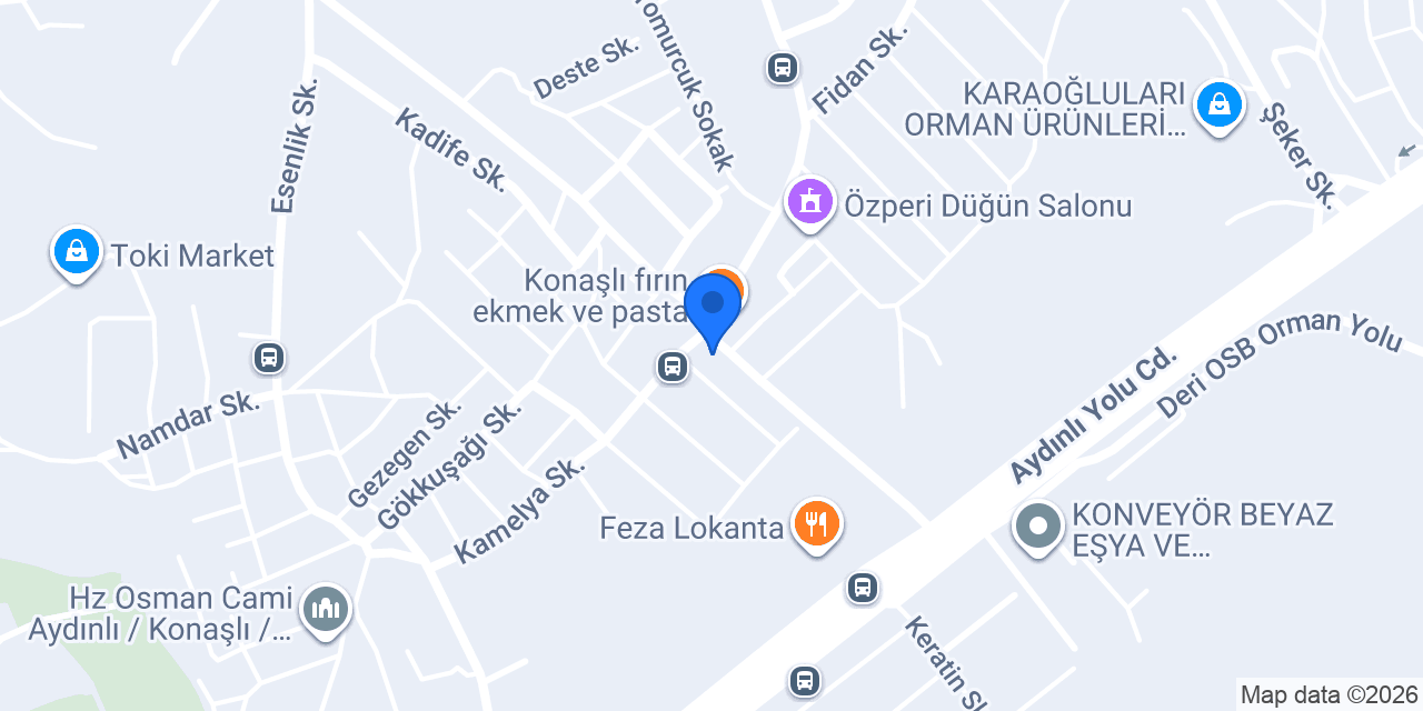 Özlem Market konumu