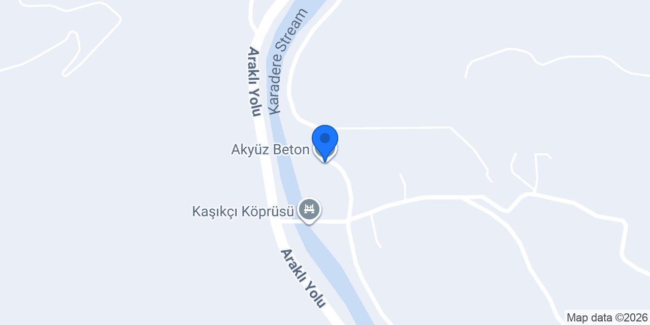 Akyüz Beton konumu