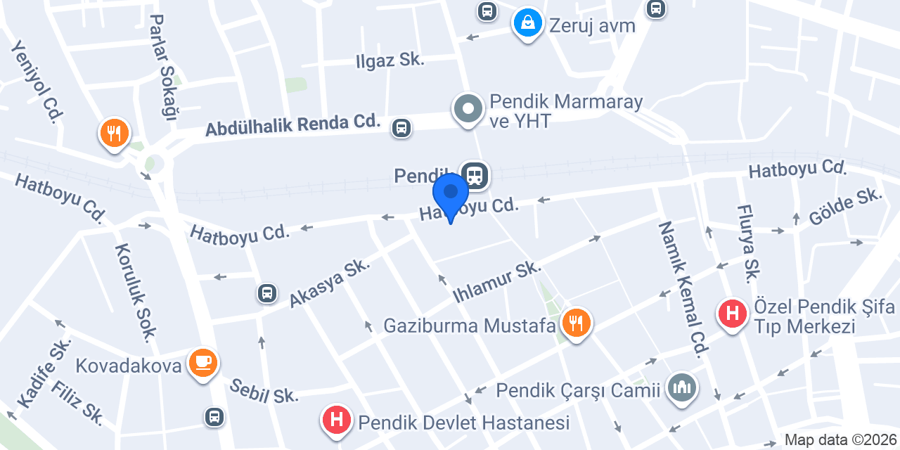 Gramaltın Pendik Bayii konumu