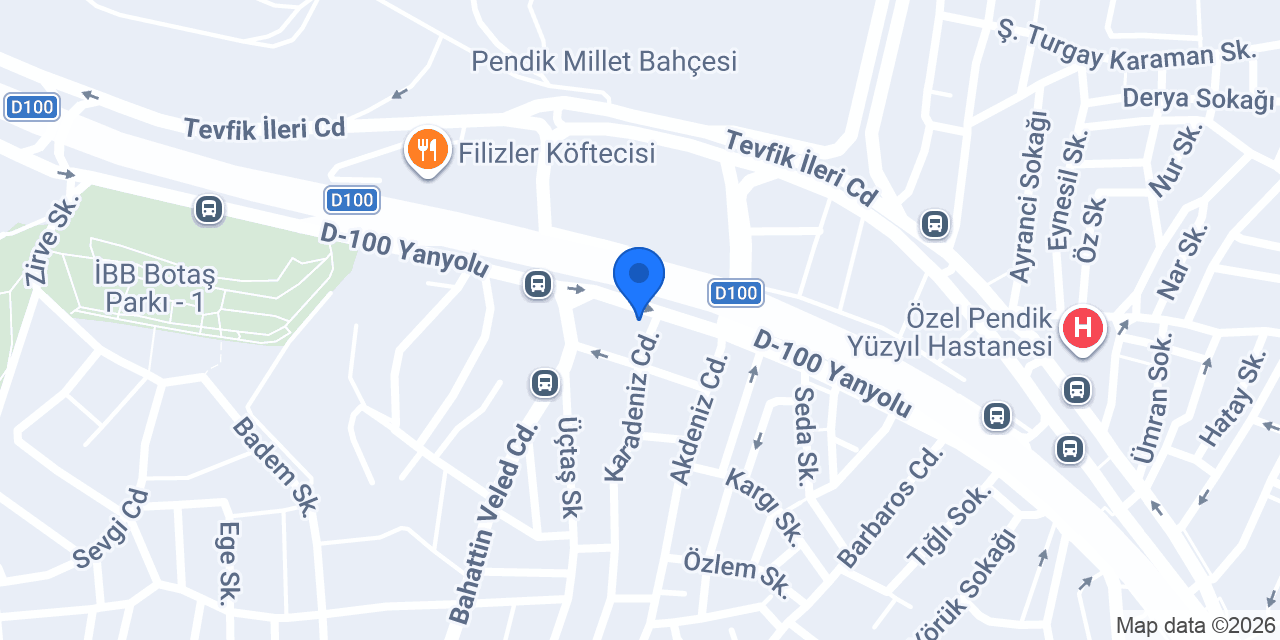 Dekonil Pendik konumu