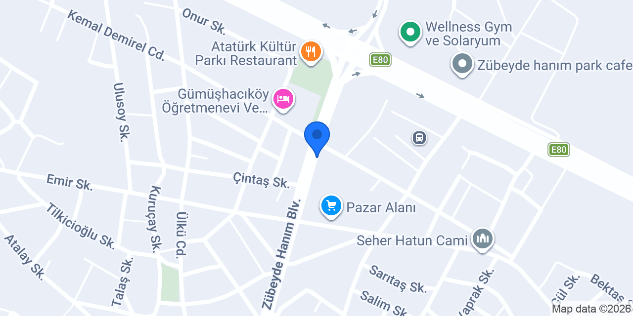 Tahmas Unlu Mamülleri konumu