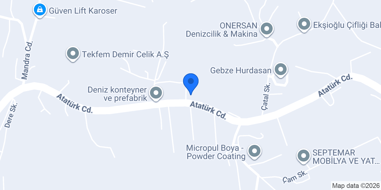 ÇINAR PALET konumu