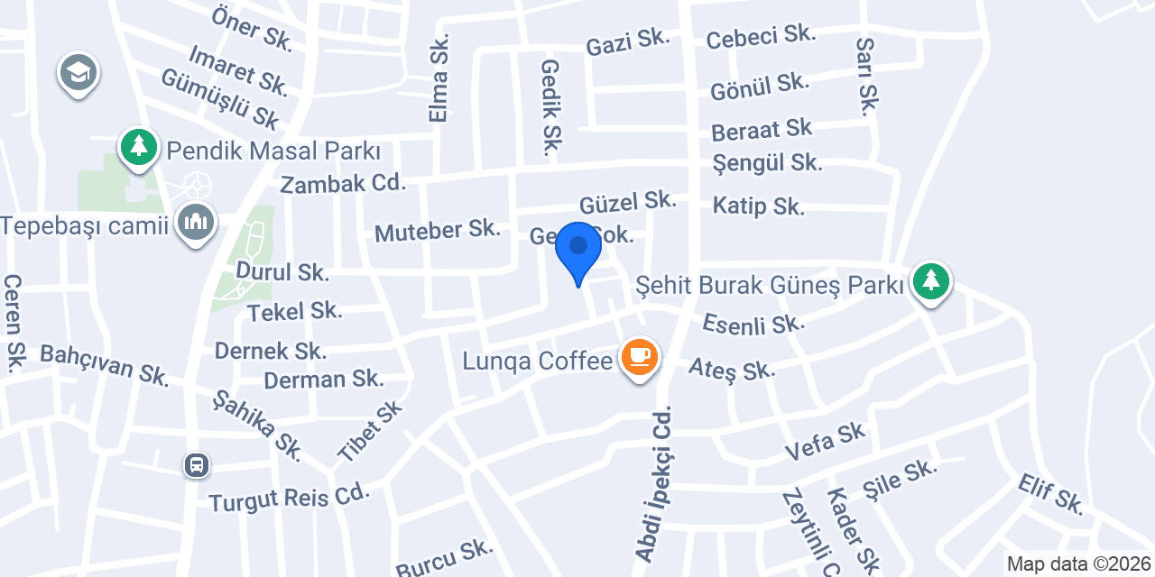 Dolutabak Şef Mutfağı konumu