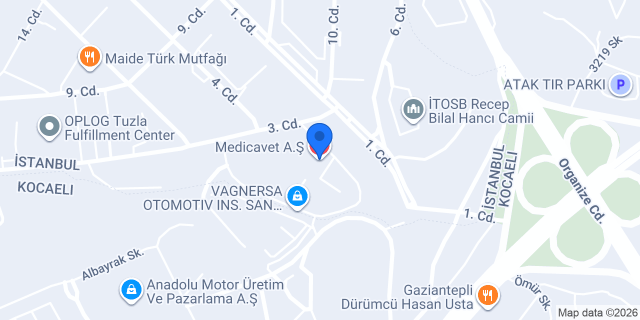 Medicavet A.Ş konumu