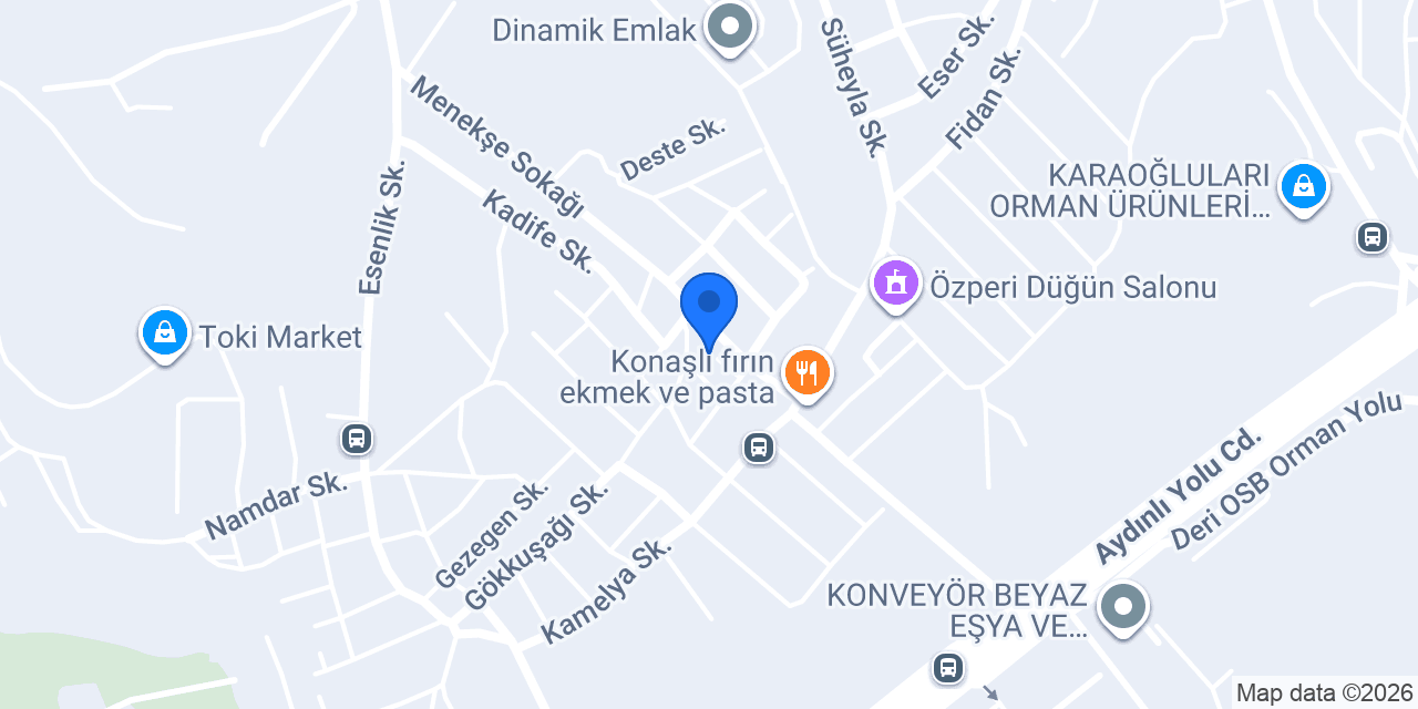 Efem Unlu Mamülleri konumu