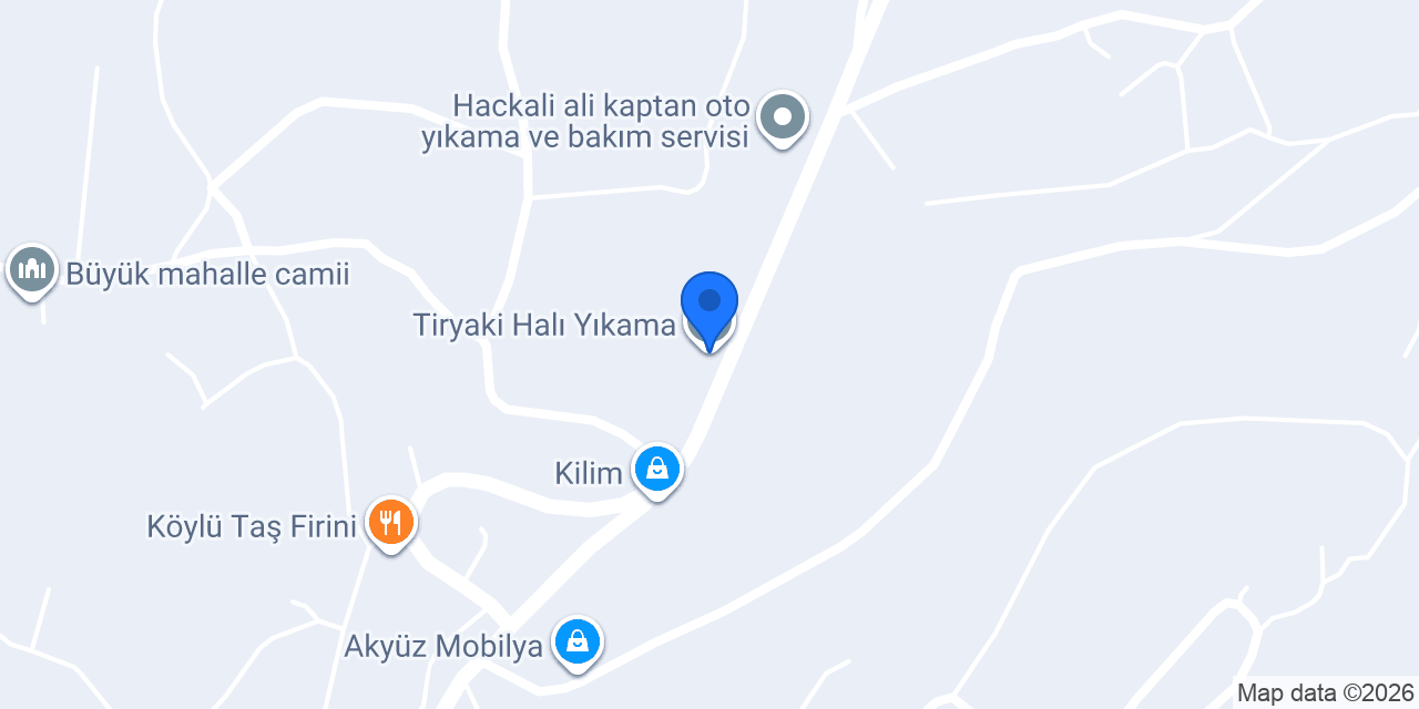 Tiryaki Halı Yıkama konumu