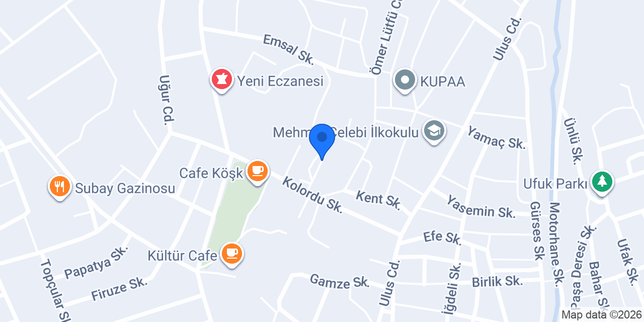 Merzifon Fen Lisesi konumu
