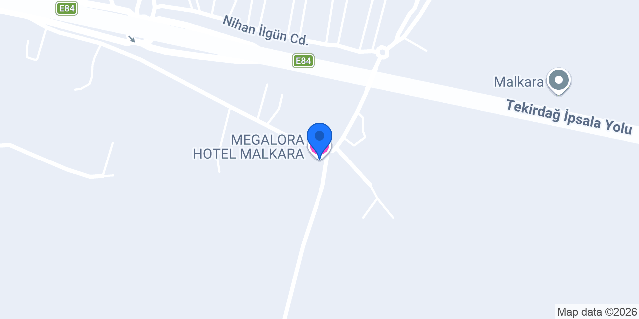 MEGALORA HOTEL MALKARA konumu