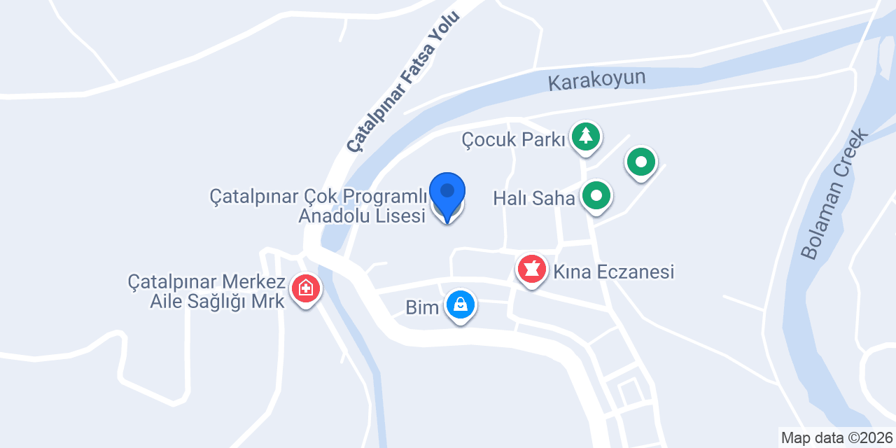 Çatalpınar Çok Programlı Anadolu Lisesi konumu