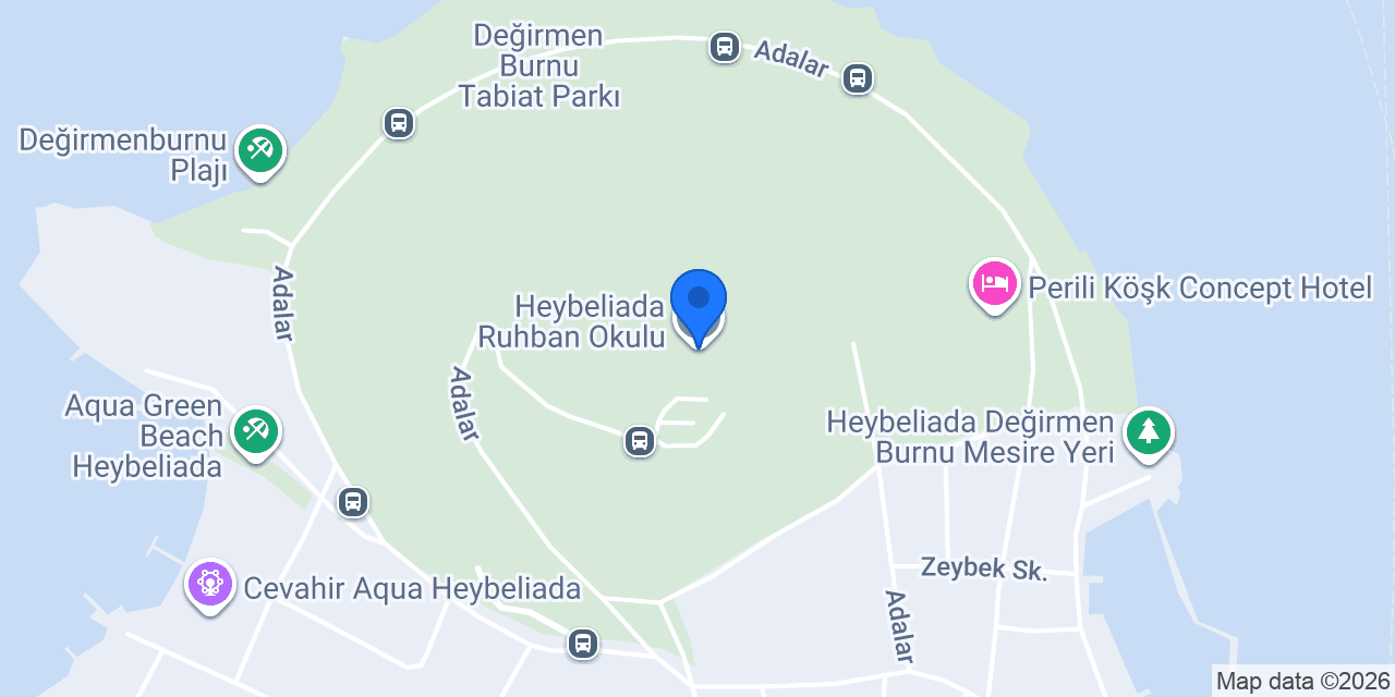 Heybeliada Ruhban Okulu. konumu