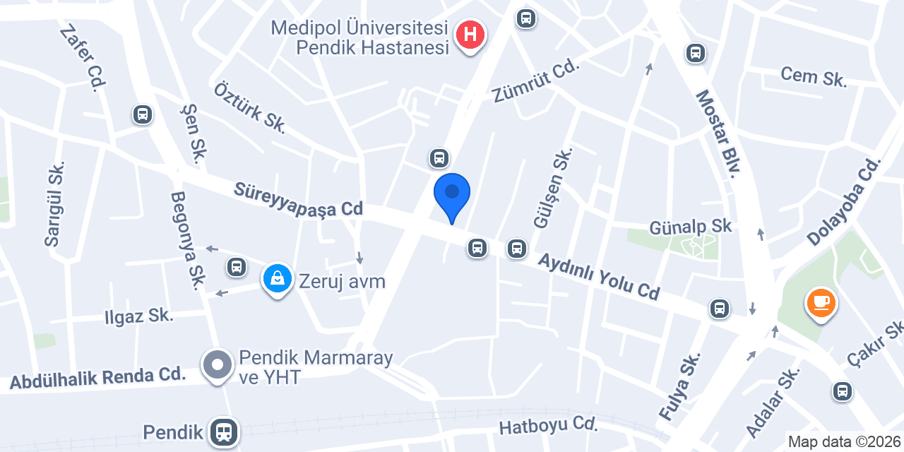 Garanti BBVA Aydınlıyolu / Pendik Şubesi konumu