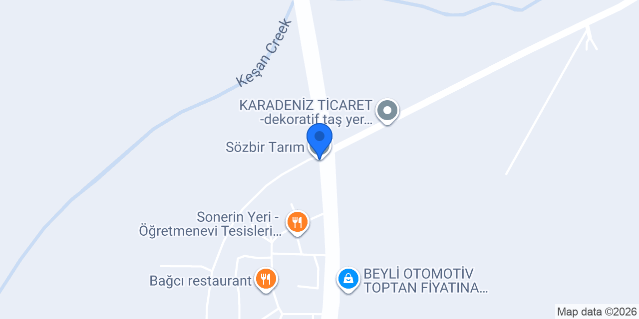 Sözbir Tarım konumu