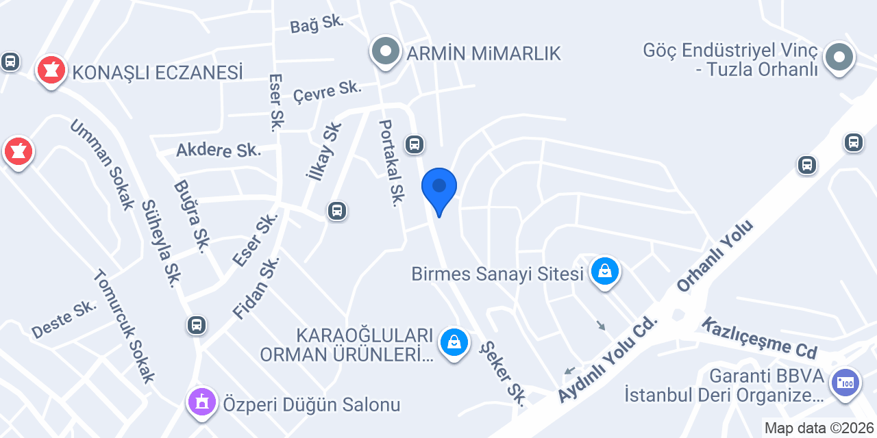 Artek Makine konumu