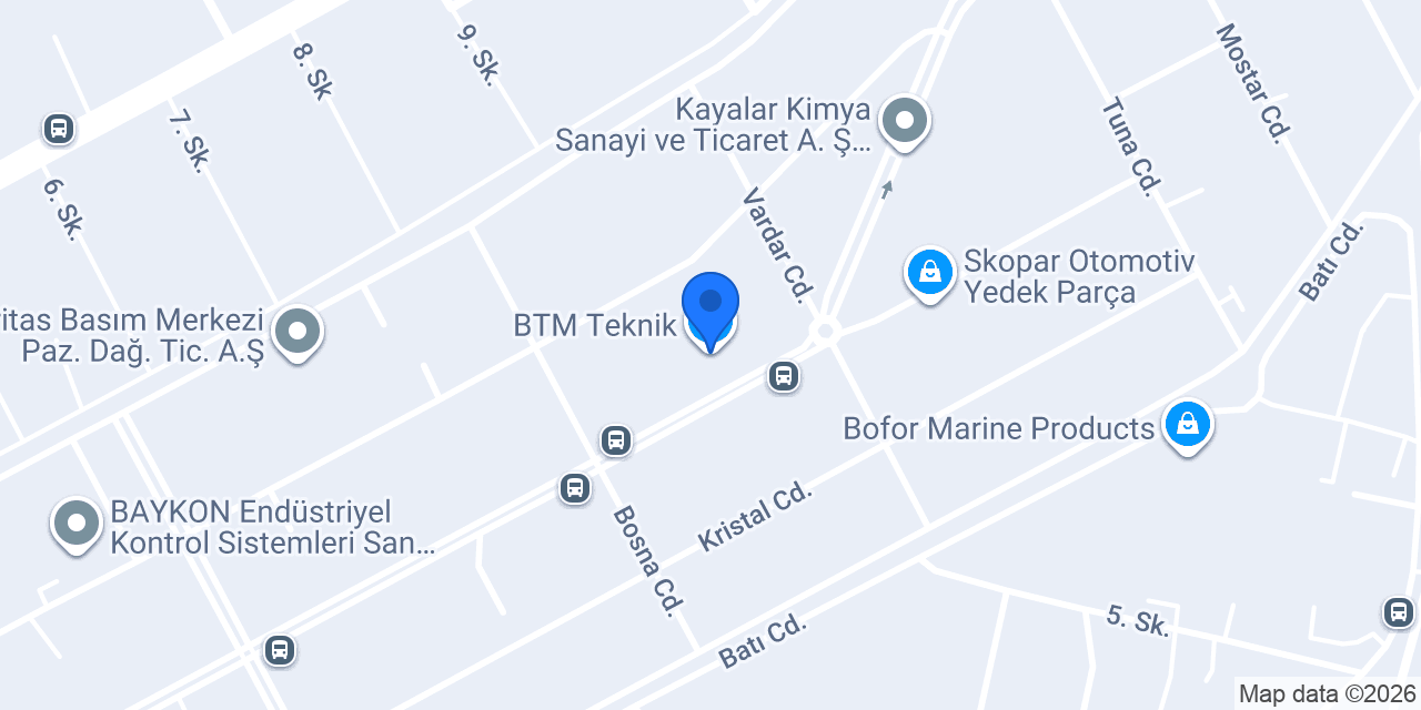 BTM Teknik konumu