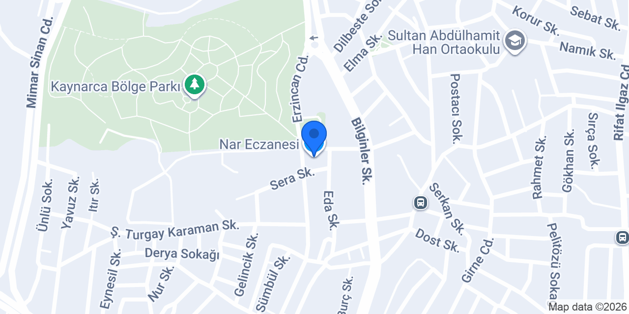 Nar Eczanesi konumu