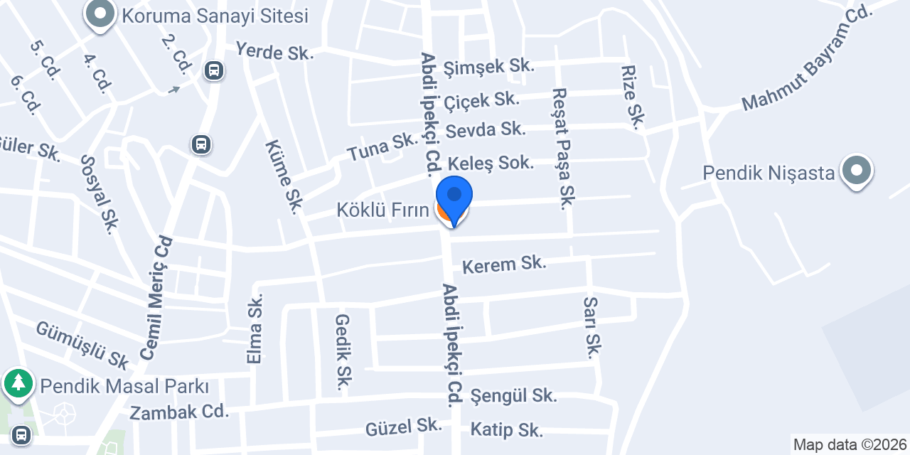 Köklü Fırın konumu