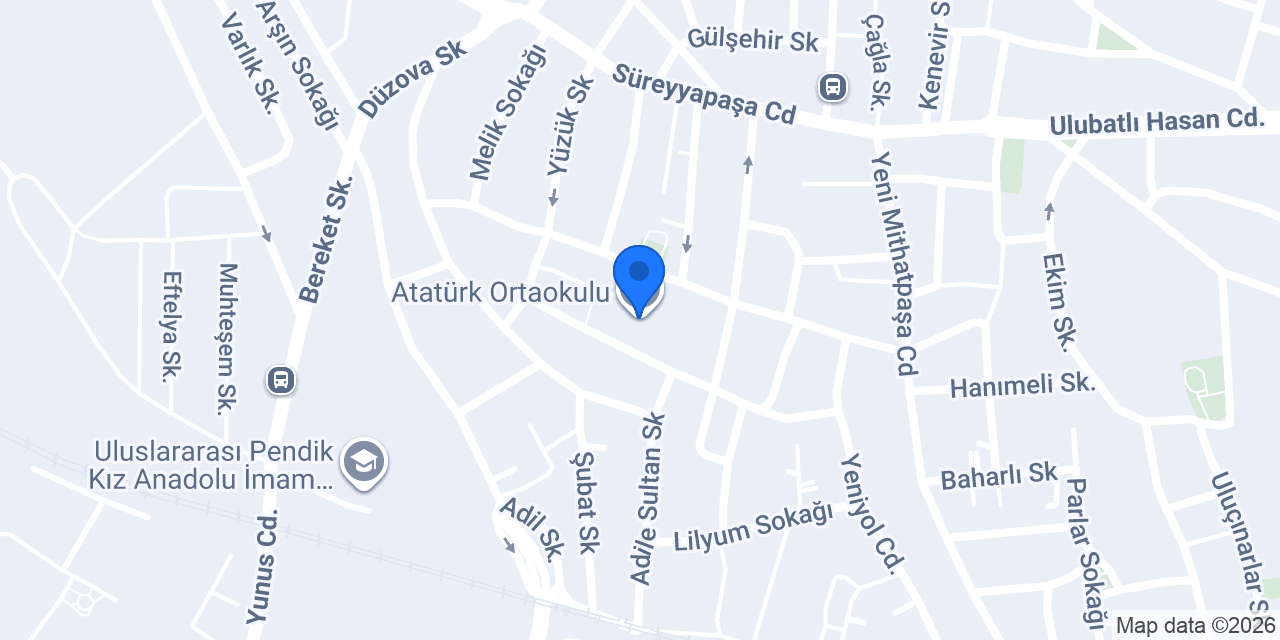 Atatürk Ortaokulu konumu