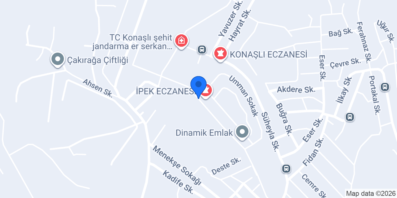 İPEK ECZANESİ konumu
