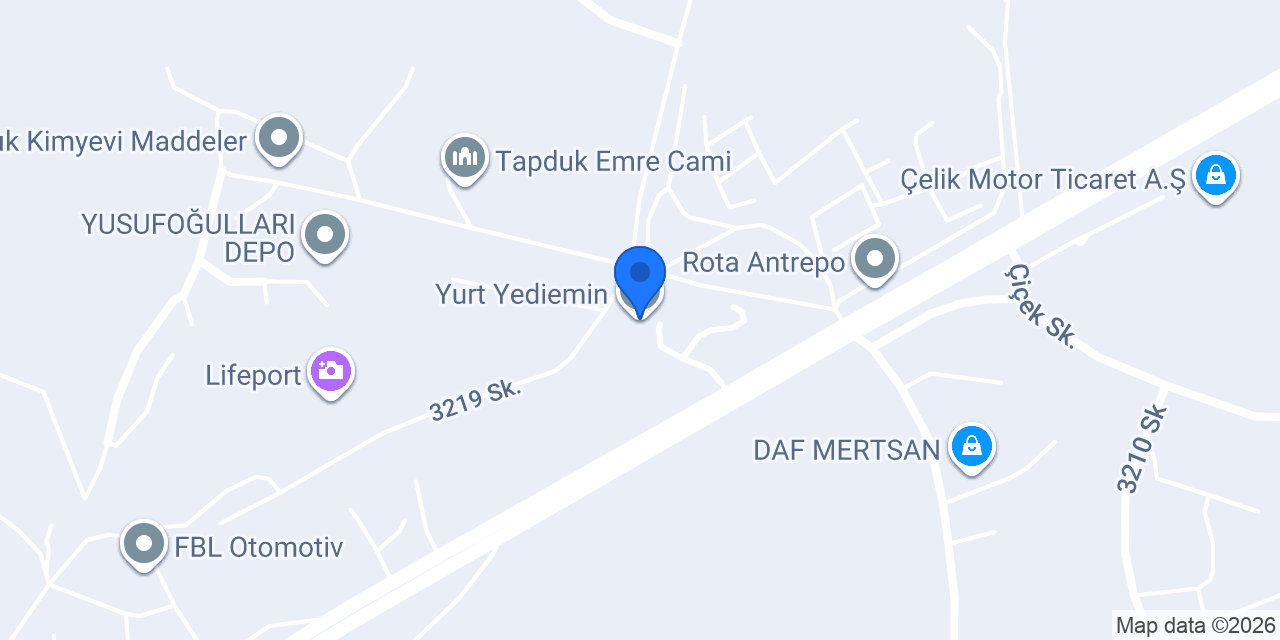 Yurt Yediemin konumu