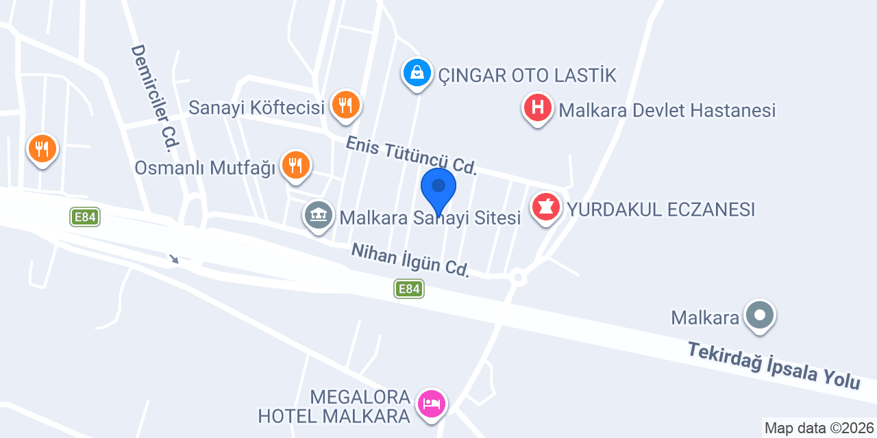 Karaca Oto Tamir konumu