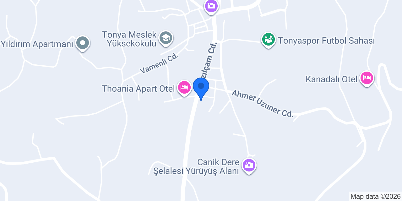 Özel Tonya Bakım Merkezi konumu