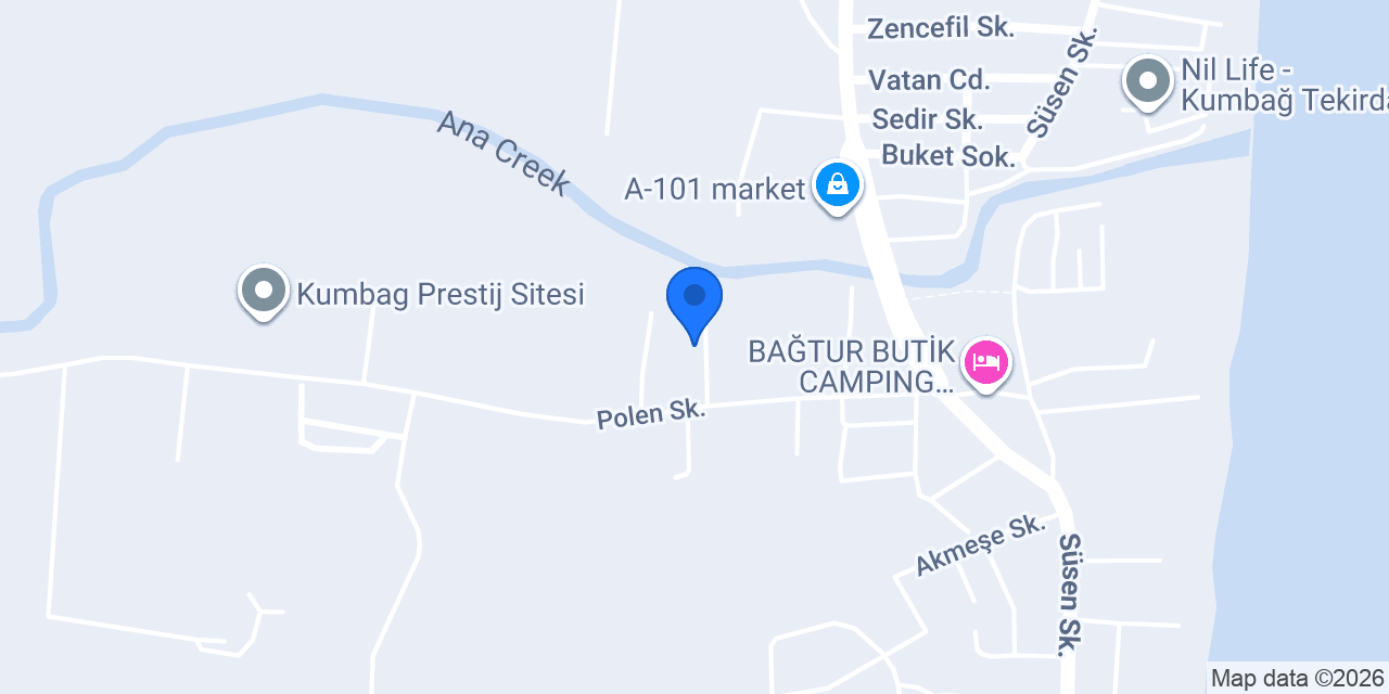 Bora Apart Pansiyon konumu