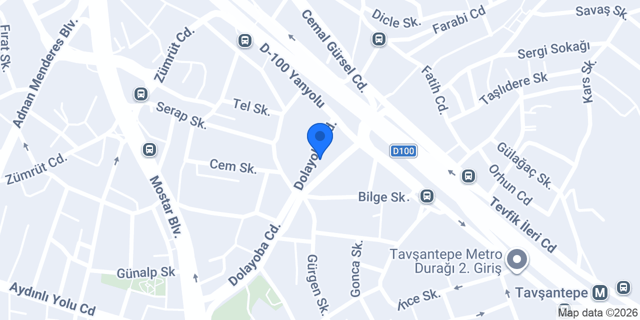 Bayramlar Anaokulu Pendik konumu