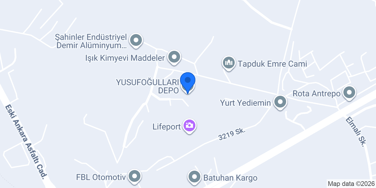YUSUFOĞULLARI DEPO konumu