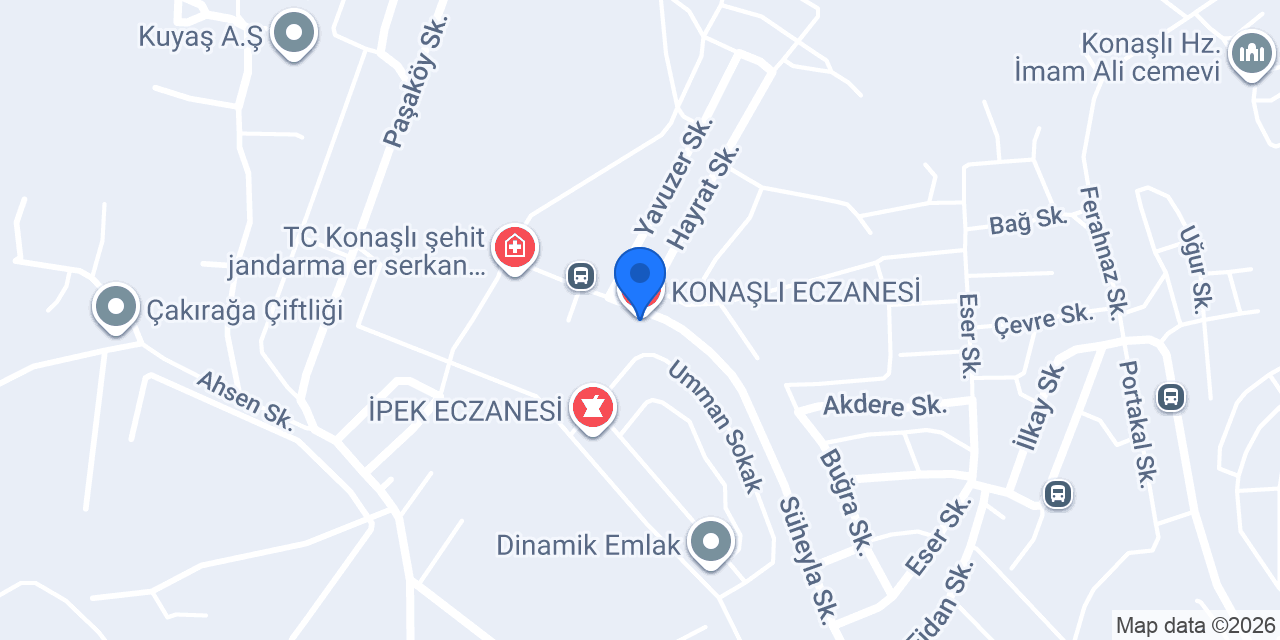 KONAŞLI ECZANESİ konumu