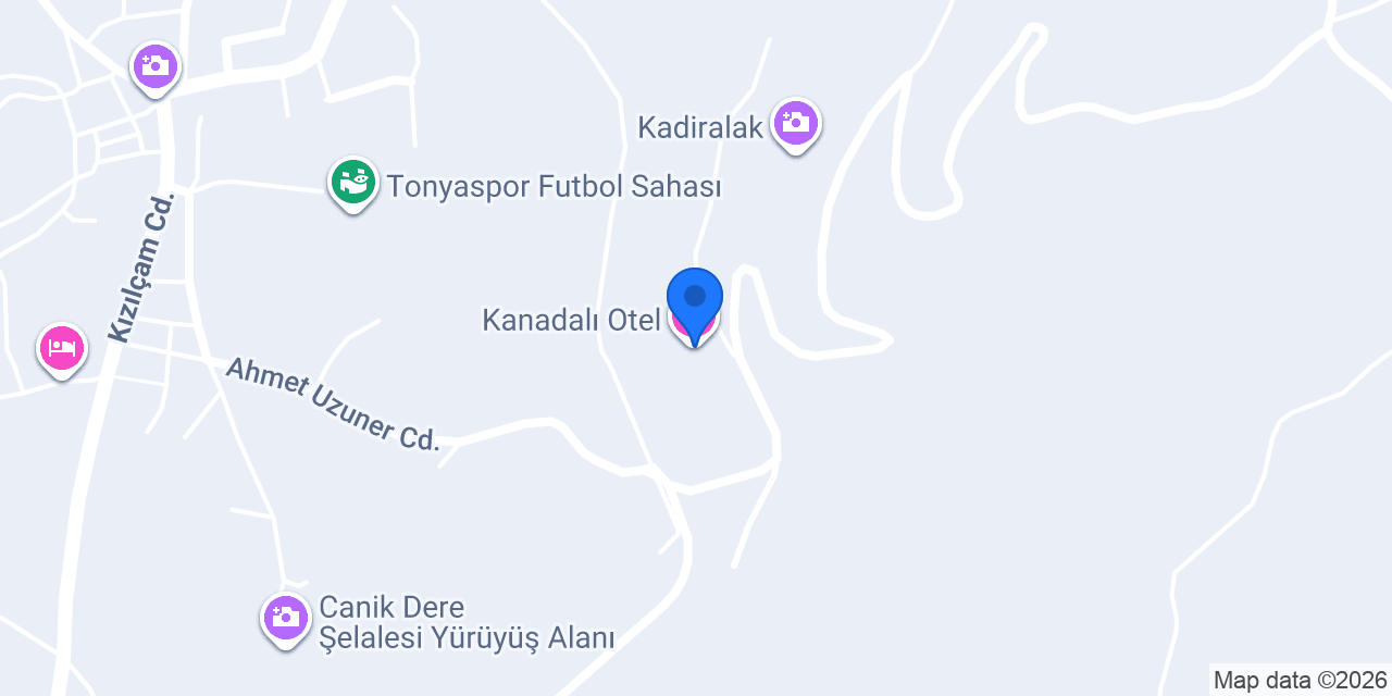 Kanadalı Otel konumu