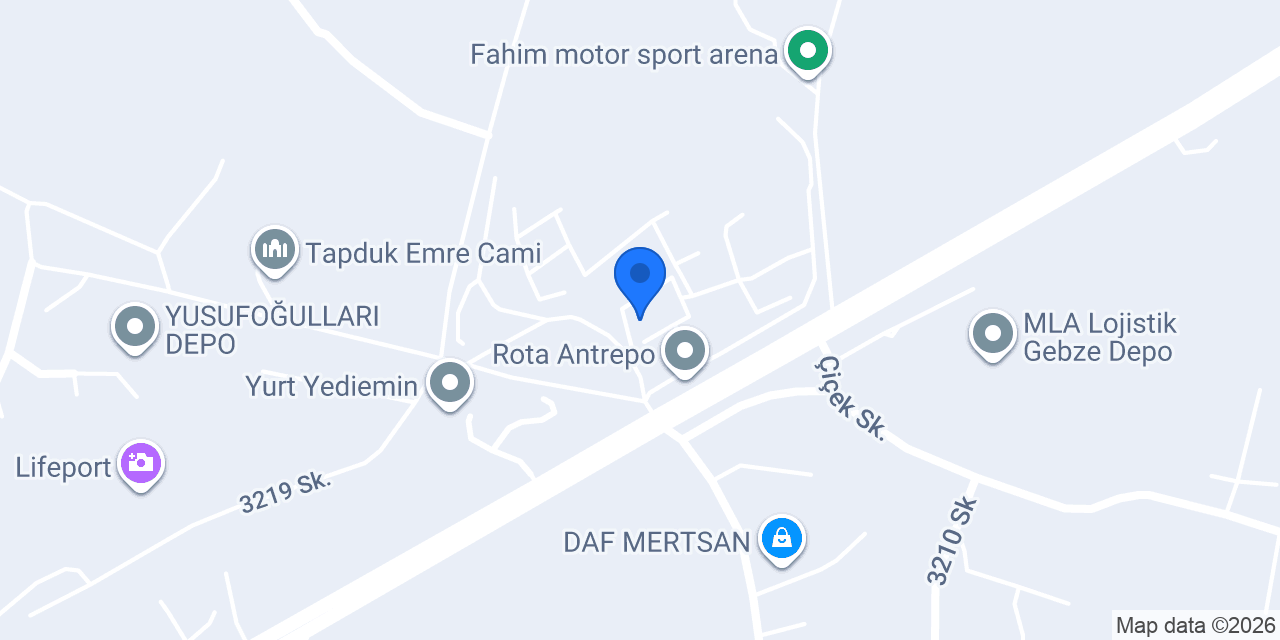 Icars Motorlu Araçlar konumu