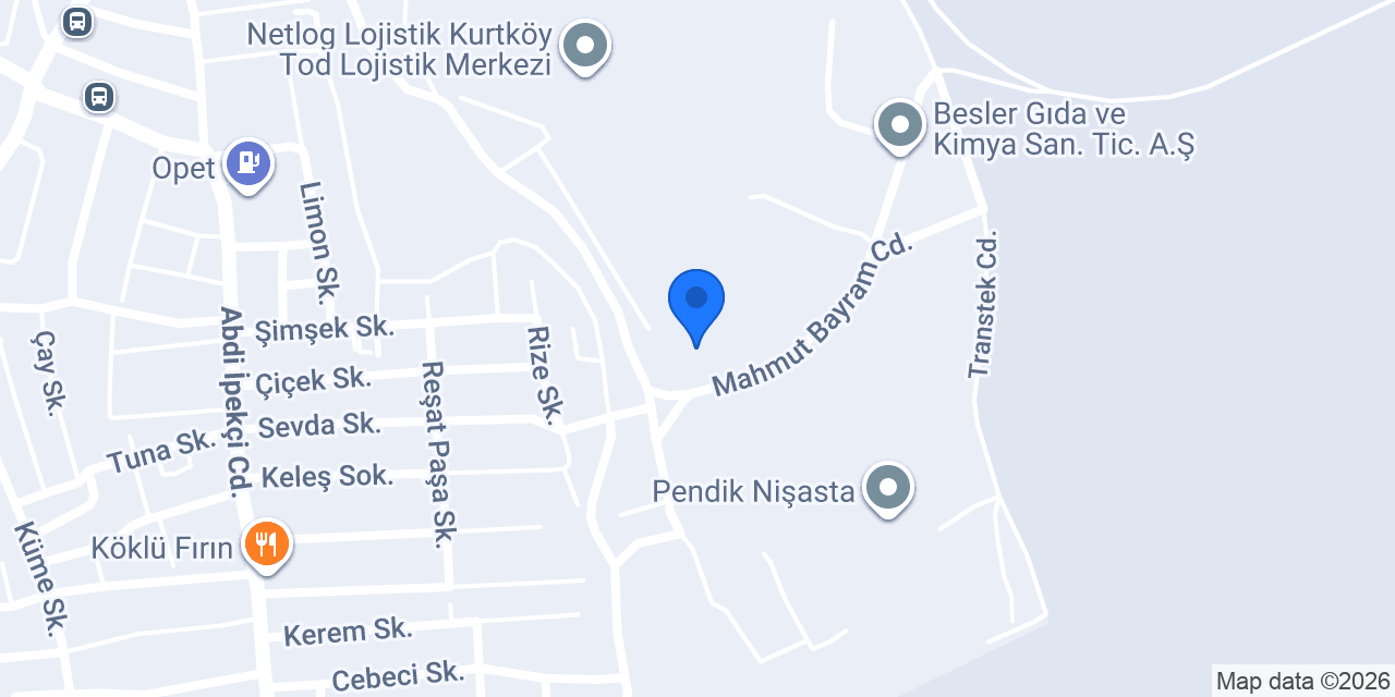 Bip Parsiyel - Kurtköy Depo konumu