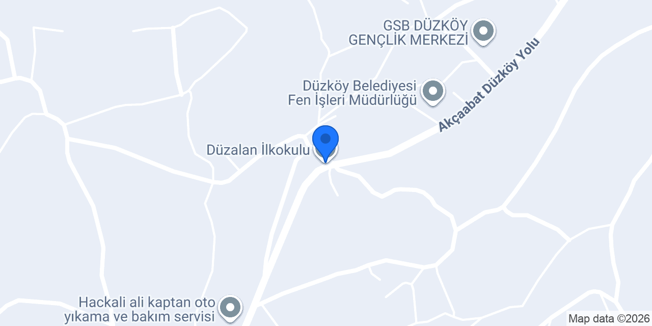 Düzalan İlkokulu konumu