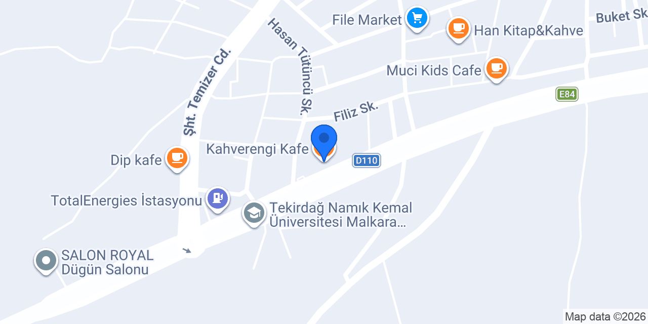 Kahverengi Kafe konumu