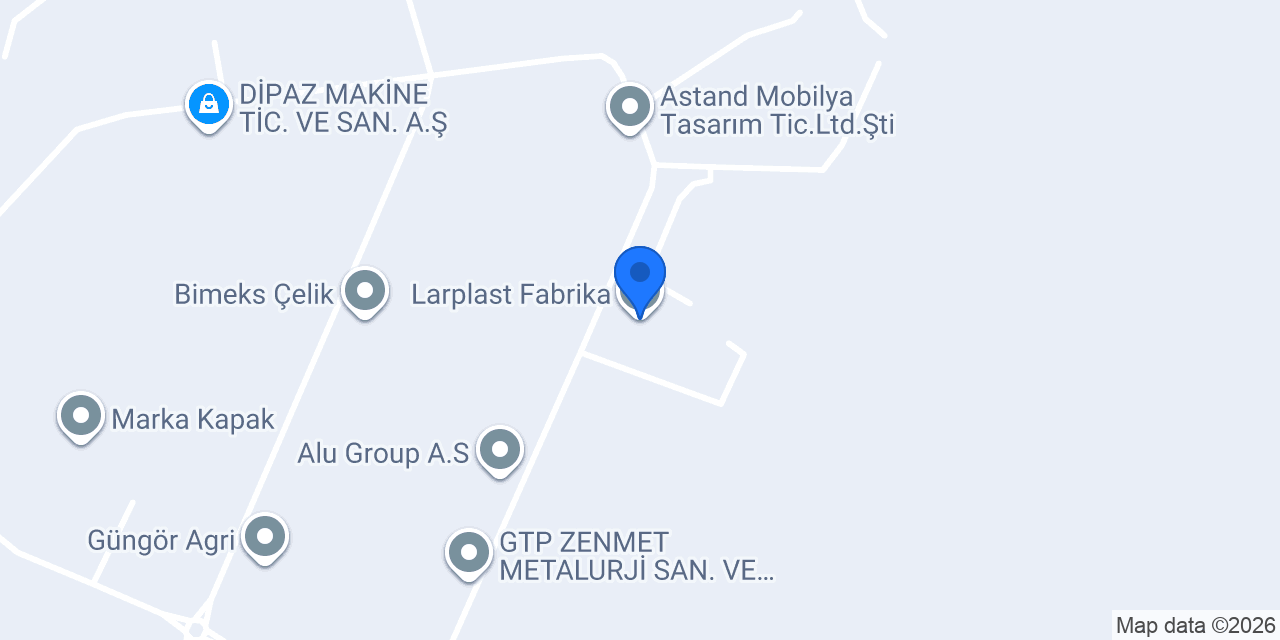 Larplast Fabrika konumu