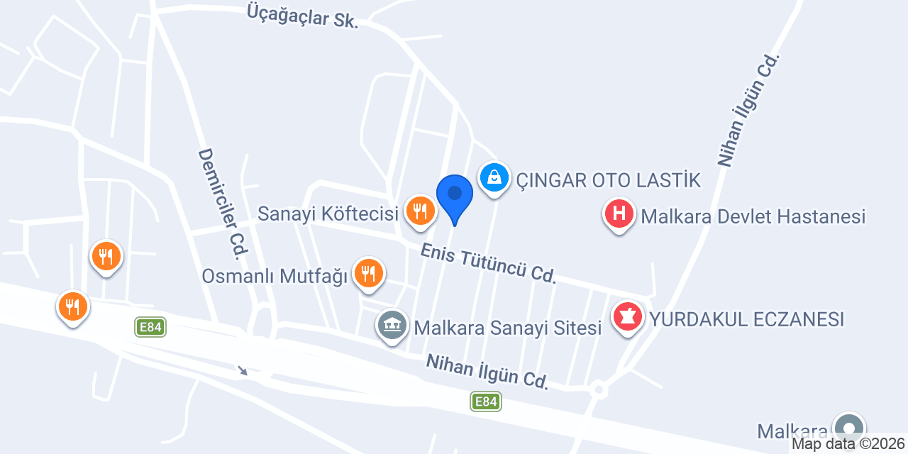 Keşan Akü Malkara konumu