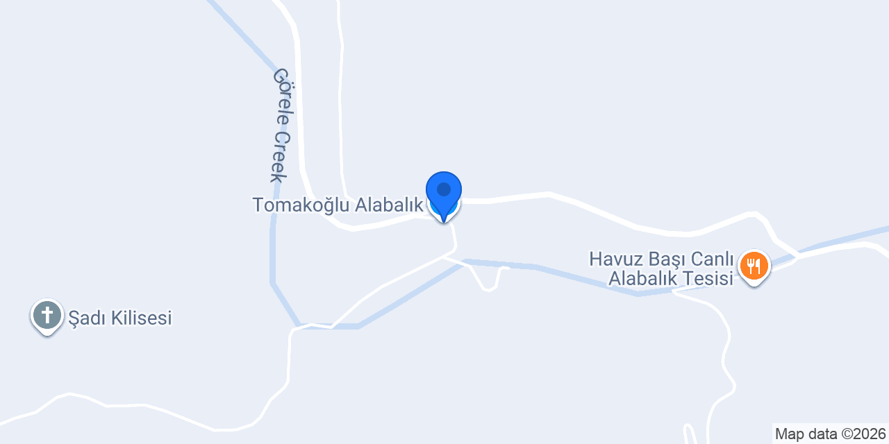 Tomakoğlu Alabalık konumu