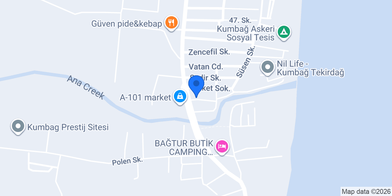 Kumbağ Nirvana Pansiyon konumu