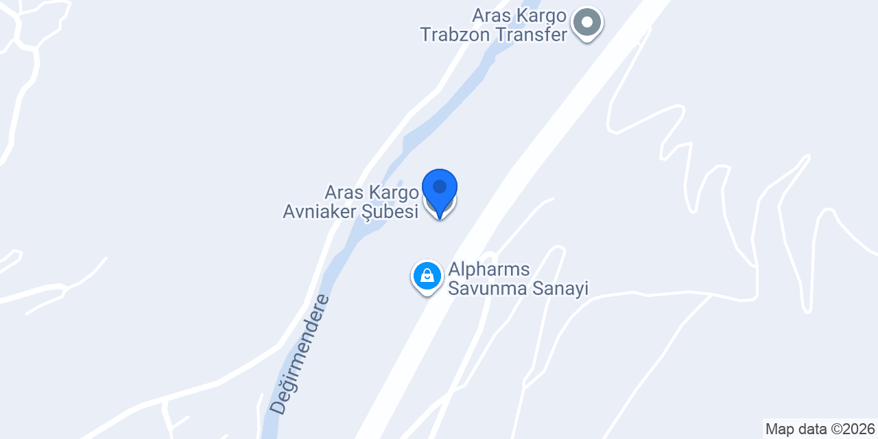 Aras Kargo Avniaker Şubesi konumu