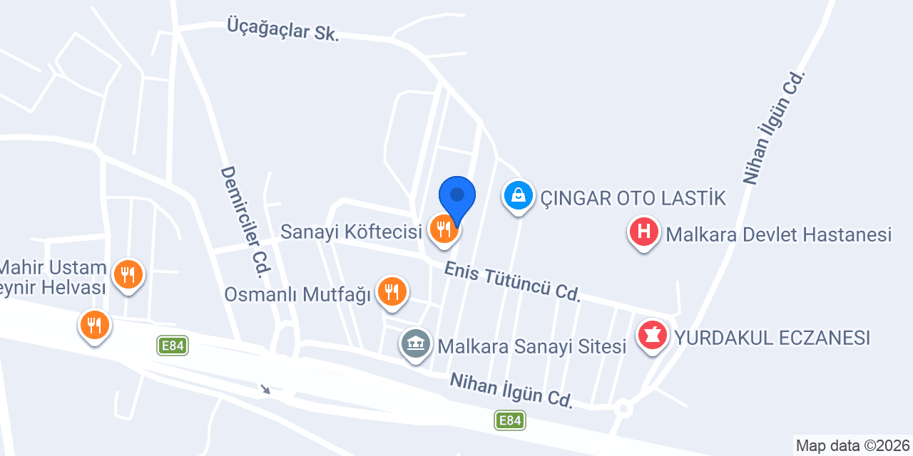 Dizayn Oto Range Rover Malkara konumu