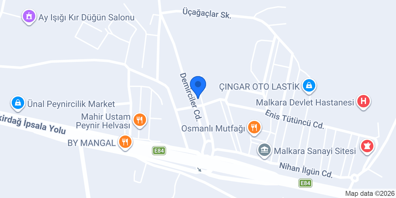 Aytemir Vinç - Malkara Vinç konumu