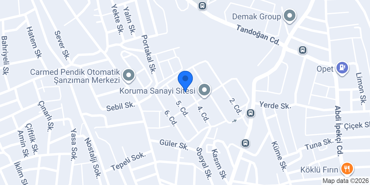 BOLER YAY Makine Sanayi ve Tic. Ltd. Şti. konumu