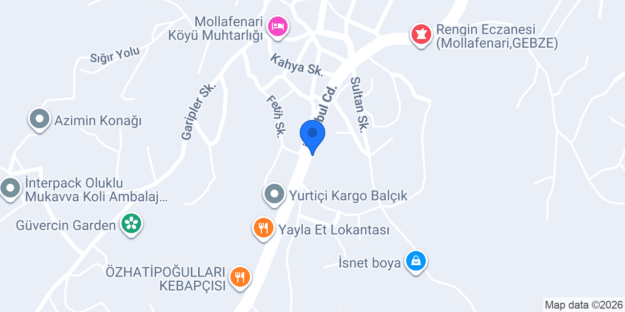 Mollafenari İlkokulu konumu