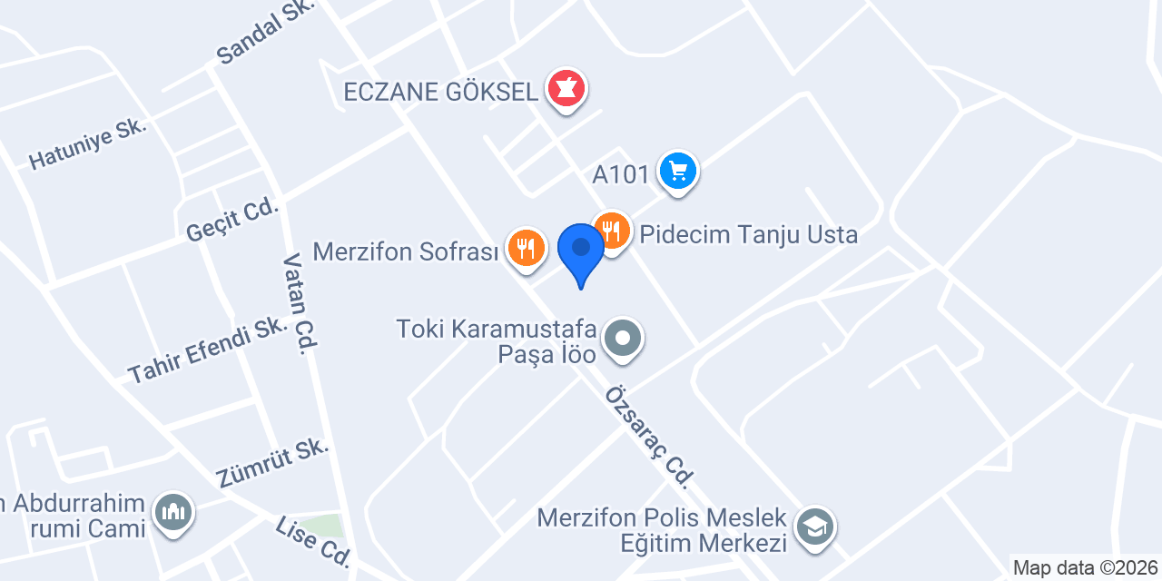 Kuaför Seda konumu