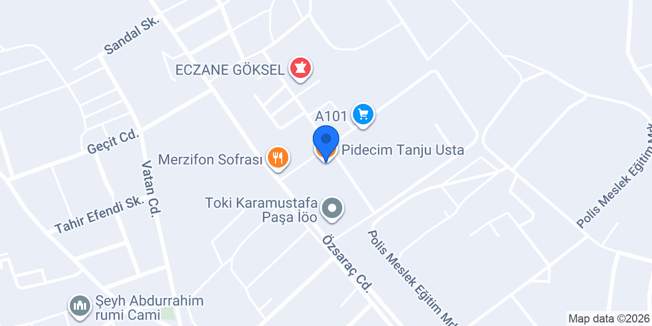 Pidecim Tanju Usta konumu