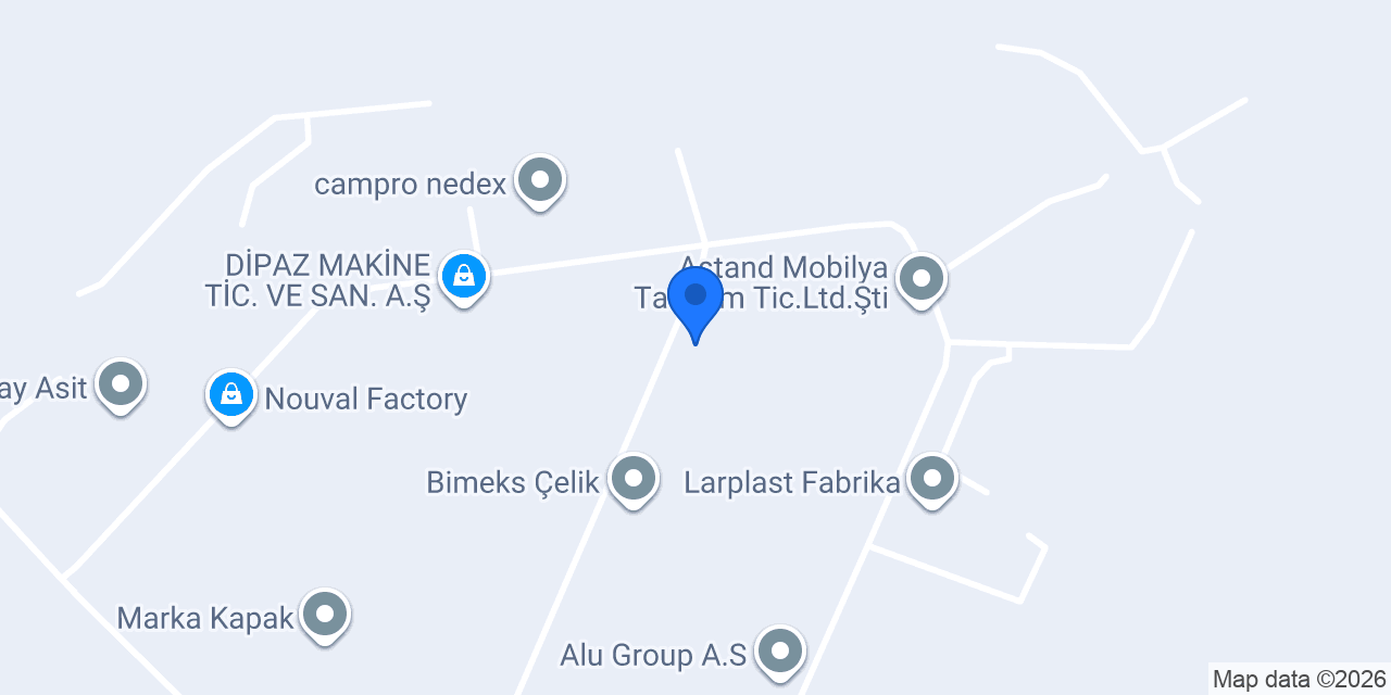 Elmateks ve alenda tente konumu
