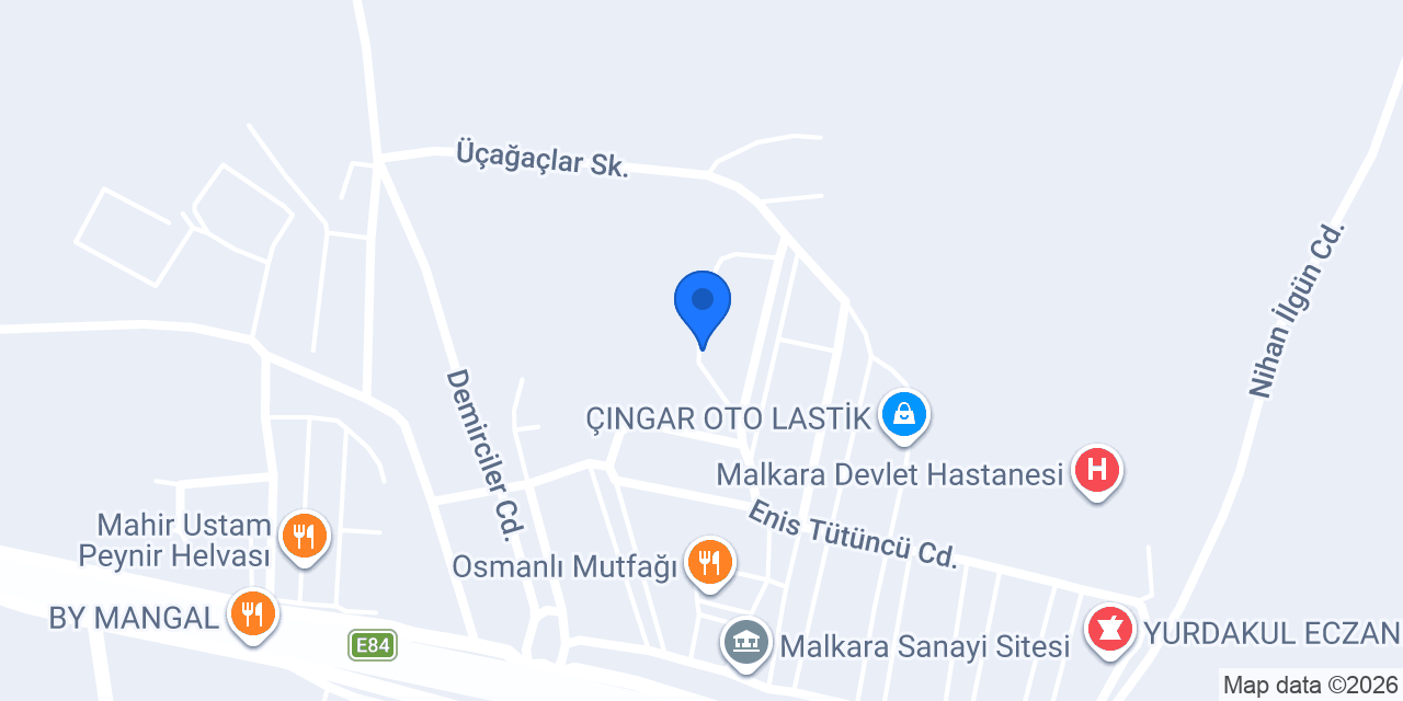 GÜNGÖR DEMIR ÇELİK Mamülleri İnş San. Tic. Ltd. Şti. konumu