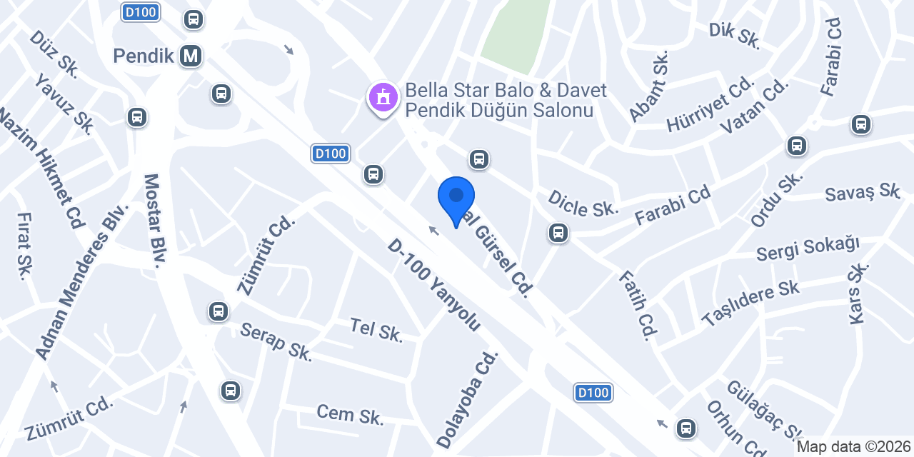 Garanti BBVA Pendik Ticari Şubesi konumu
