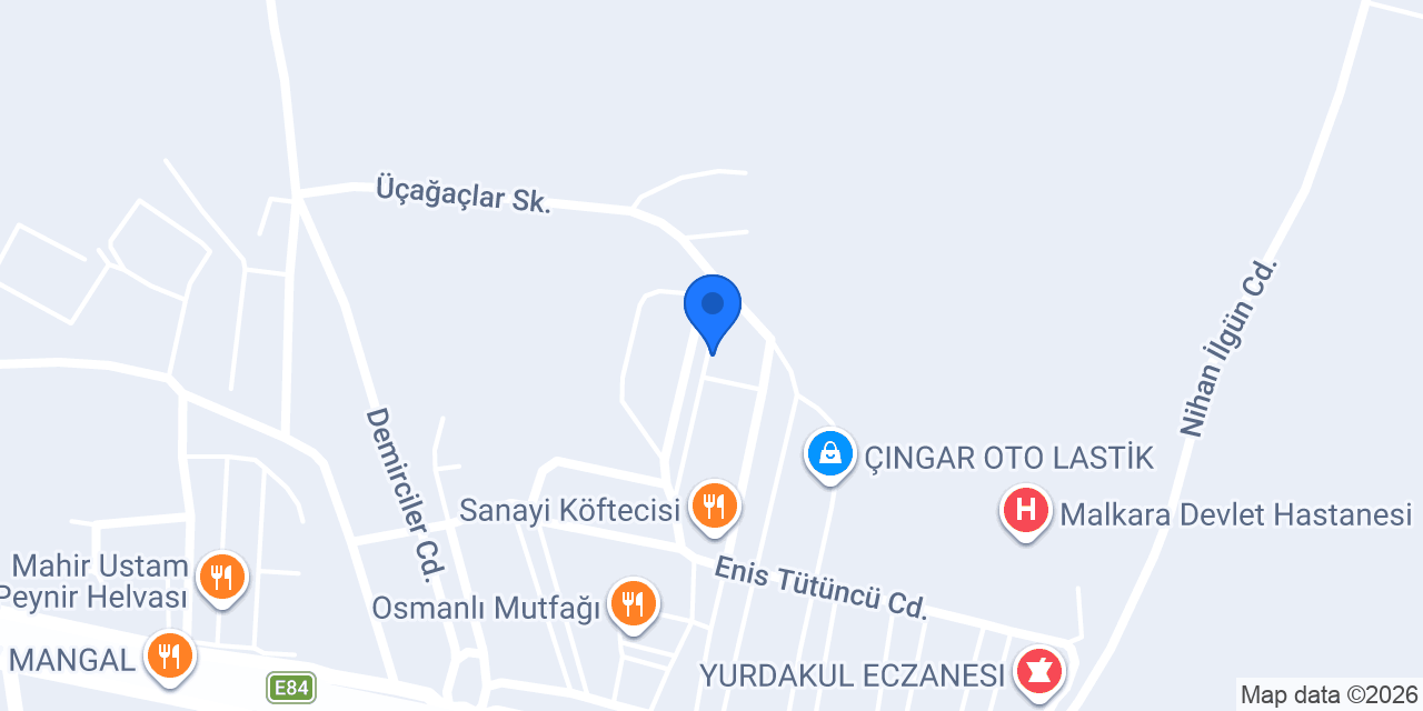 Trakser iş makinaları konumu