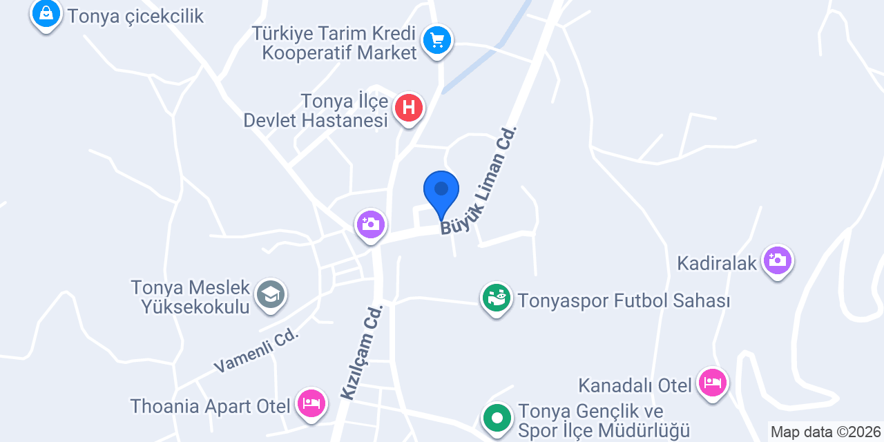 Hüsnü Köse Veteriner Kliniği konumu